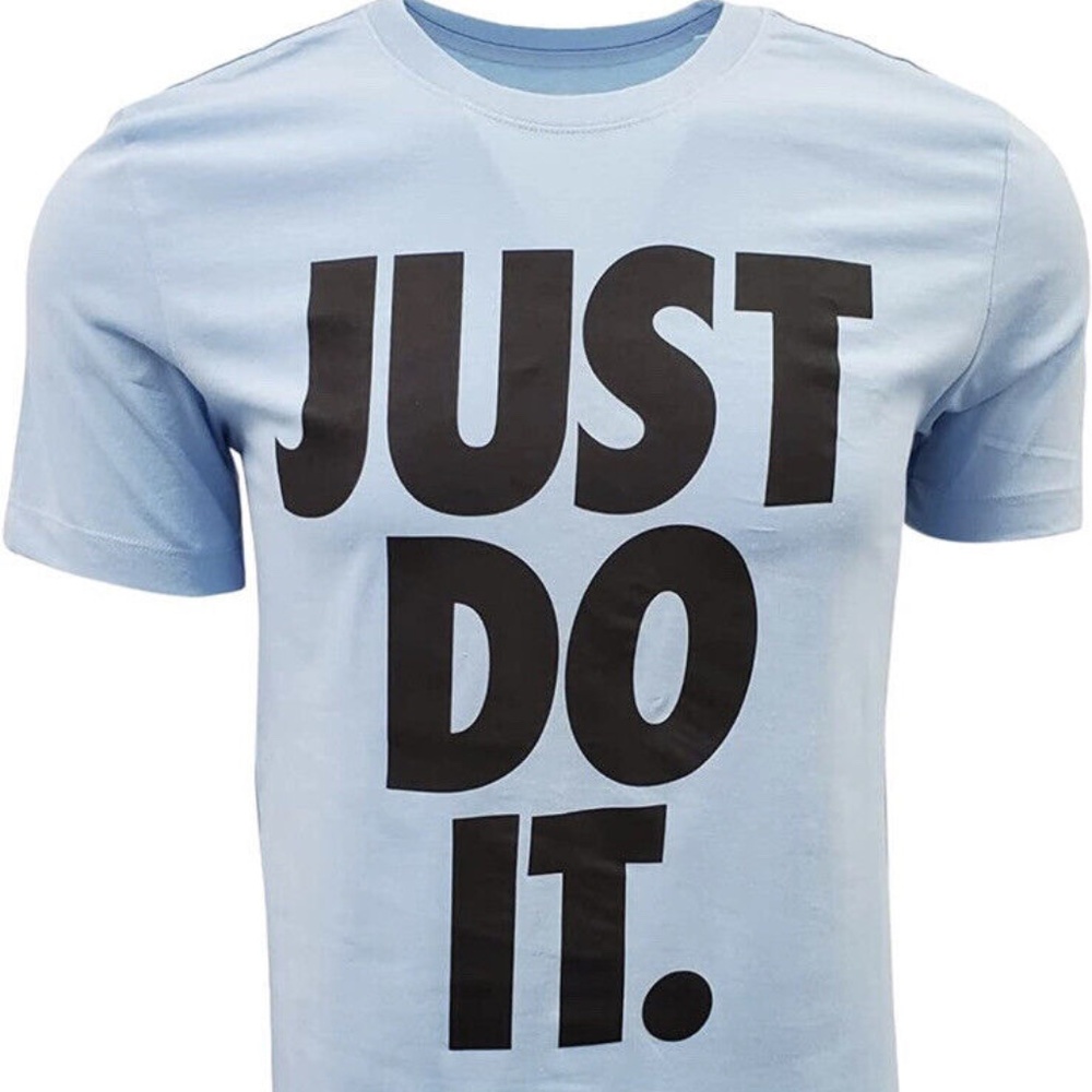 Nike Just Do it Sportswear JDI Light Baby Blue Men's Size 3XL T Shirt Tee
